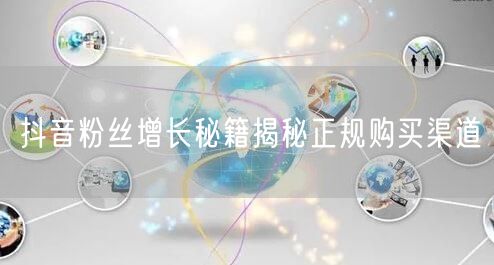 抖音粉丝增长秘籍揭秘正规购买渠道